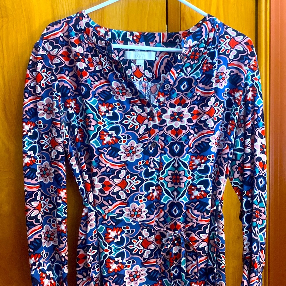 Loft Long Sleeve Dress Size M